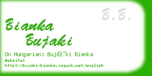 bianka bujaki business card